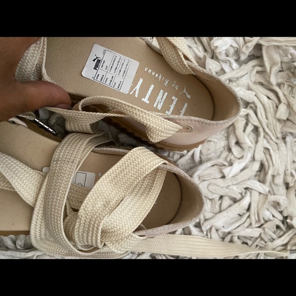 Puma suede creeper Rihanna fenty sneakers in oatmeal - Picture 3 of 3